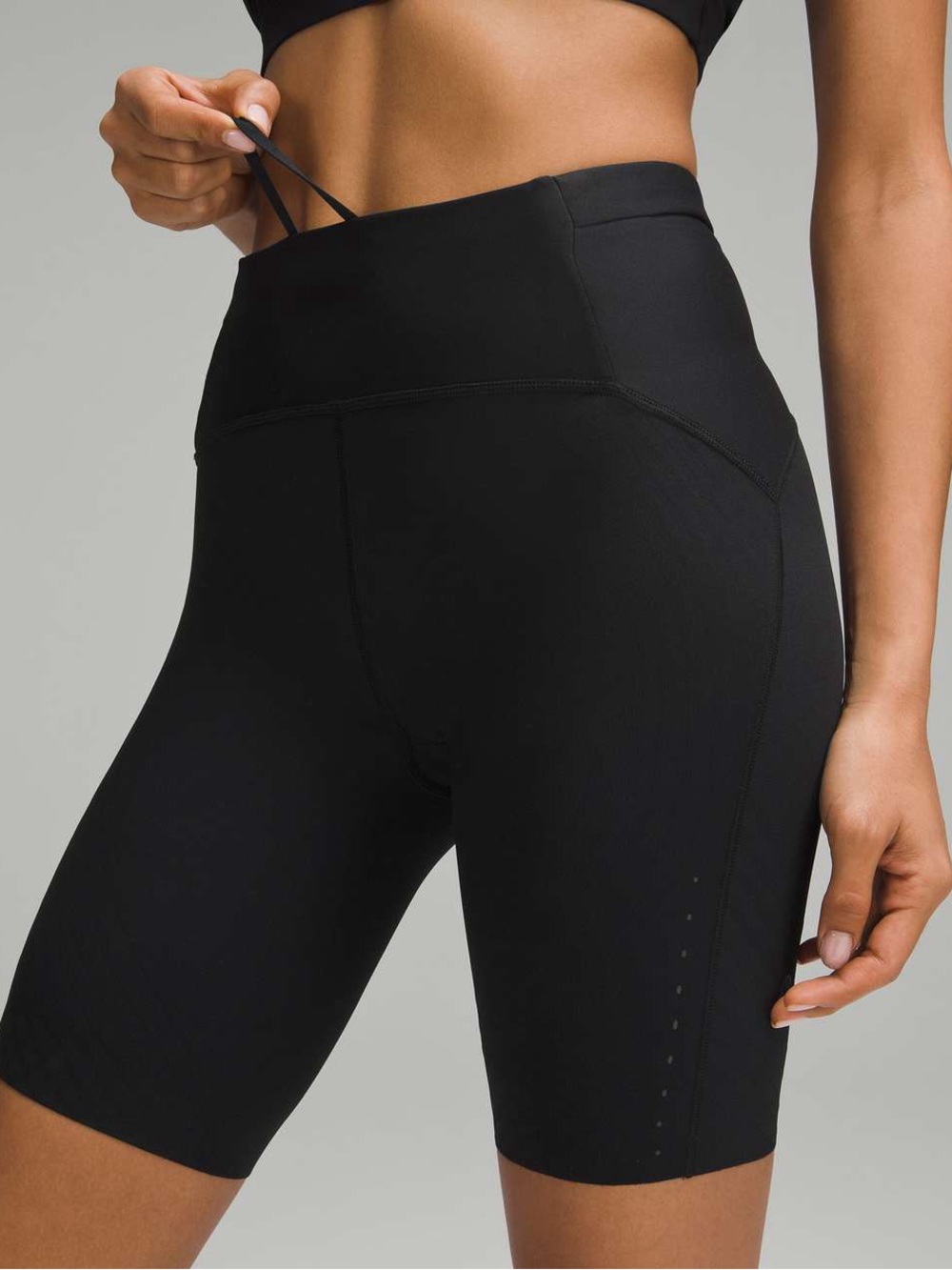 lululemon Black High-Rise Senseknit HR Running Shorts, 8”